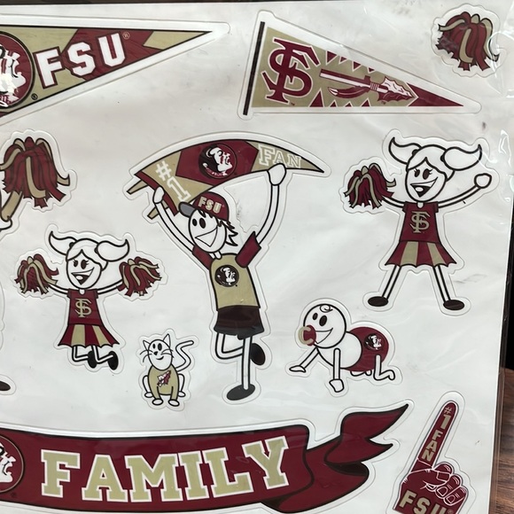 FSU Seminoles Family Car Decals 🎁Great Stocking Stuffer🎁 Vinyl window stickers - Picture 3 of 9